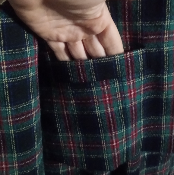 Pendleton Authentic Black Stewart Tartan Plaid Blazer Skirt Wool Suit Set Size 8 - Picture 13 of 14